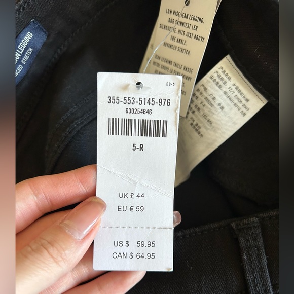 Hollister Black Low Rise Ripped Jean - Picture 8 of 8